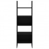 Estantería de madera contrachapada negro 60x35x180 cm 5