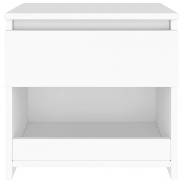 Mesa de cabeceira 40x30x39 cm contraplacado branco M 4