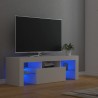 Mueble para TV con luces LED blanco 120x35x40 cm 1