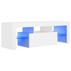 Mueble para TV con luces LED blanco 120x35x40 cm H