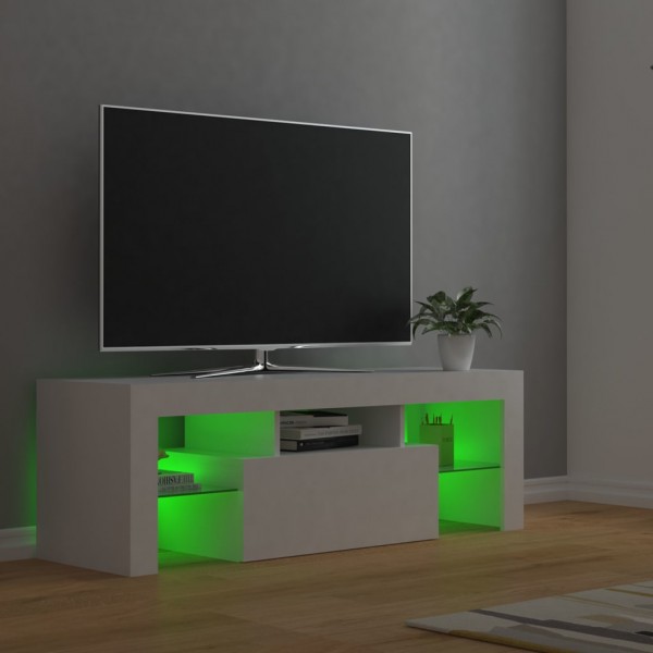 Mueble para TV con luces LED blanco 120x35x40 cm M 5
