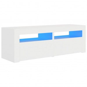 Mueble para TV con luces LED blanco 120x35x40 cm H