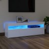 Mueble para TV con luces LED blanco 120x35x40 cm 1