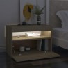 Mueble de TV con luces LED roble Sonoma 60x35x40 cm 3