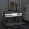 Muebles de TV con luces LED 2 uds gris hormigón 60x35x40 cm 3