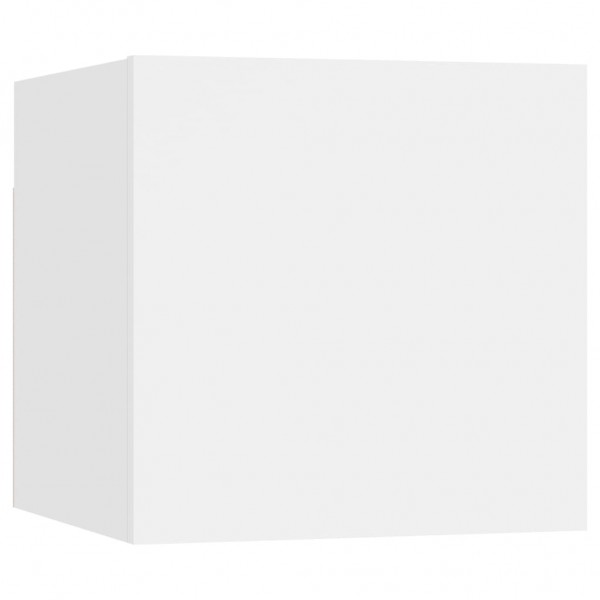 Mueble para TV de pared blanco 30.5x30x30 cm M 2