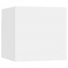 Mueble para TV de pared blanco 30.5x30x30 cm 2
