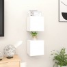 Muebles de pared para TV 2 uds blanco 30.5x30x30 cm 5