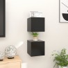 Móvel de TV de parede 2 pcs 30.5x30x30 cm preto 4