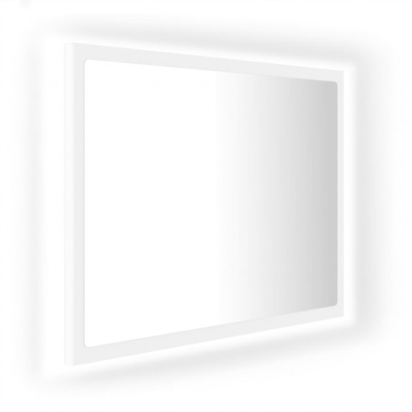 Espelho de casa de banho com LED 60x8.5x37cm acrílico branco M 2