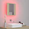 Armario espejo de baño LED acrílico roble Sonoma 40x12x45 cm 4
