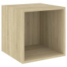 Armario de pared madera contrachapada roble sonoma 37x37x37 cm 2