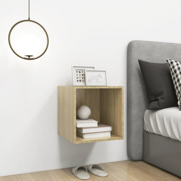 Armario de pared madera contrachapada roble sonoma 37x37x37 cm M 5