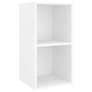 Mueble de pared para TV madera contrachapada blanco 37x37x72 cm H