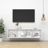 TV de pared con madera contrachapada blanco 37x37x142.5 cm 1