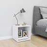 Mueble para TV madera contrachapada blanco 37x35x37 cm 1
