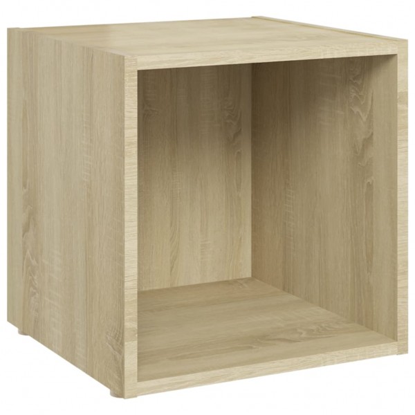 Mueble para TV madera contrachapada roble Sonoma 37x35x37 cm M 2