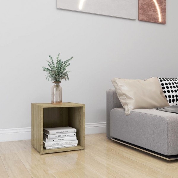 Mueble para TV madera contrachapada roble Sonoma 37x35x37 cm M 4