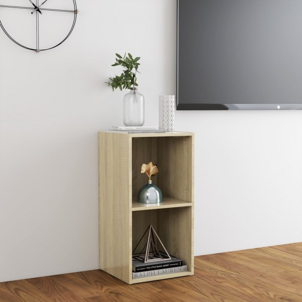 Mueble para TV madera contrachapada roble Sonoma 72x35x36.5 cm M 4