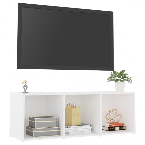 Móvel de TV 107x35x37 cm contraplacado branco M 3