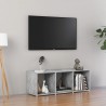 Mueble de TV madera contrachapada gris hormigón 107x35x37 cm 1