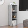 Mueble de TV madera contrachapada gris hormigón 107x35x37 cm 4