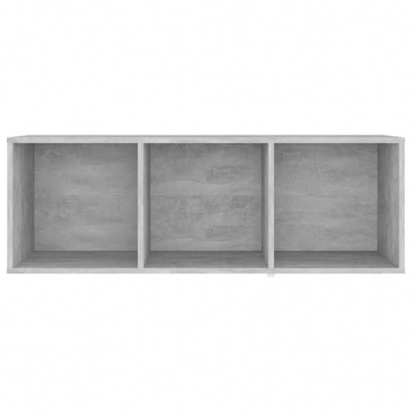 Mueble de TV madera contrachapada gris hormigón 107x35x37 cm M 5