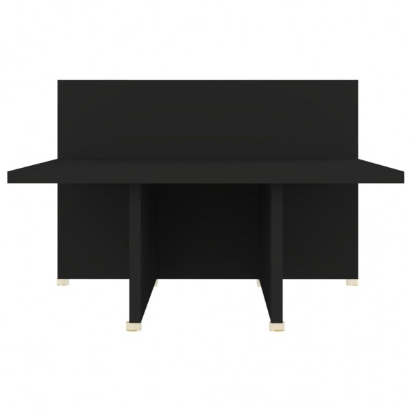 Mesa de centro de madera contrachapada negro 111.5x50x33 cm M 5