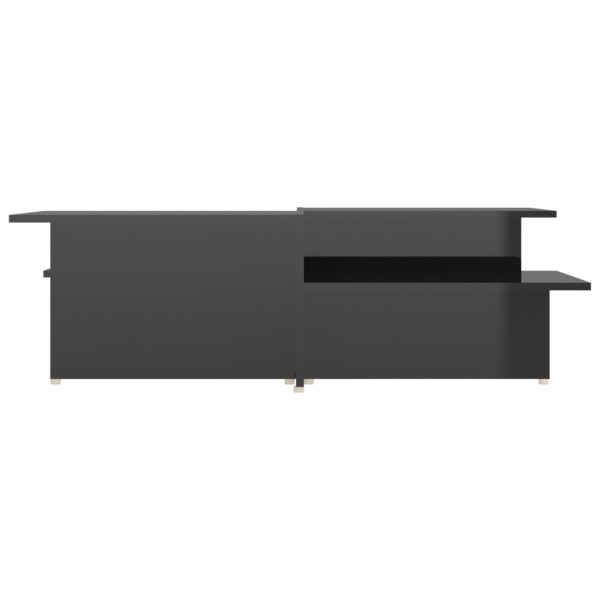 Mesa de centro 2 pzas madera contrachapada negro 111.5x50x33cm M 4