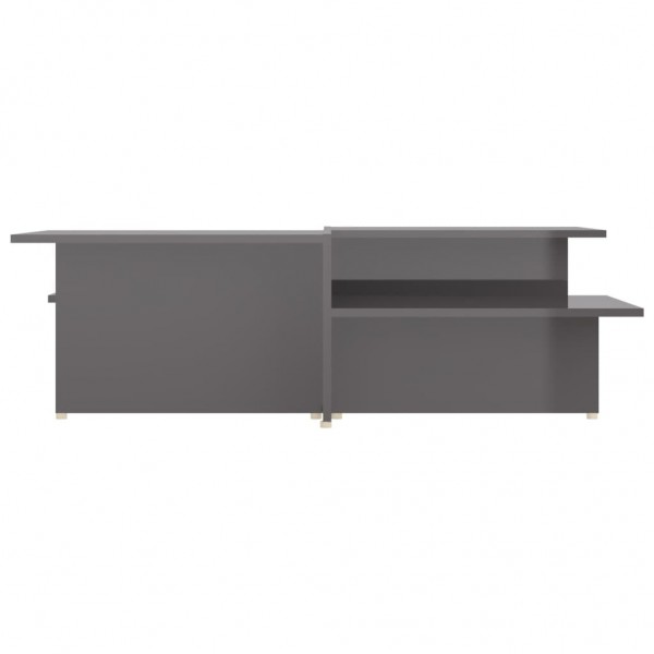 Mesa de centro 2 pzas madera contrachapada gris 111.5x50x33cm M 4