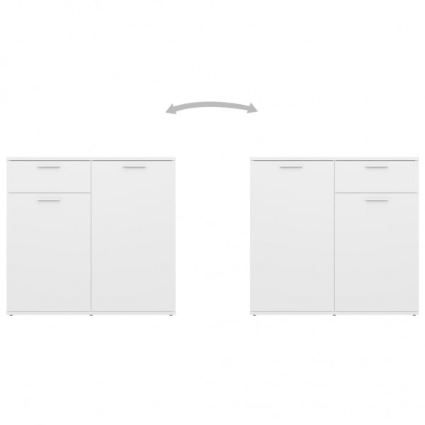 Aparador 80x36x75 cm derivados de madeira branco M 5