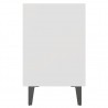 Mesa de cabeceira com pernas em metal 40x30x50 cm branco 5