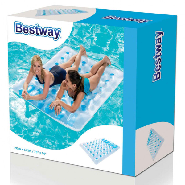 Bestway Colchão duplo insuflável para piscina 43055 M 5