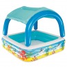 Bestway Piscina de juegos con toldo azul 140x140x114 cm 52192 2
