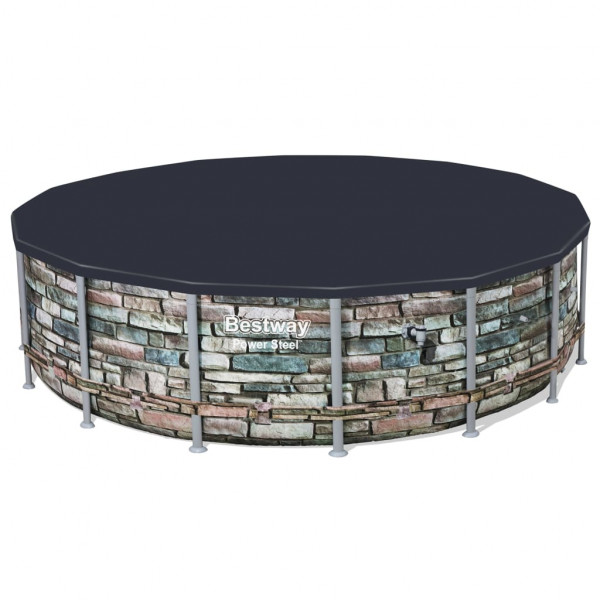 Bestway Cobertura de piscina Flowclear 488 cm M 2