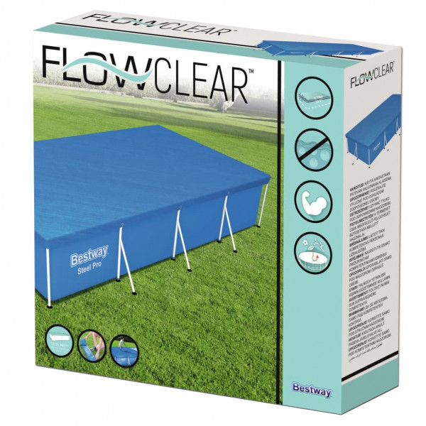 Bestway Cobertura de piscina Flowclear 400x211 cm M 5