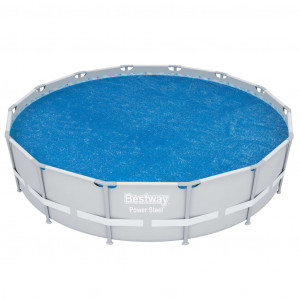 Bestway Cobertura de piscina solar Flowclear 427 cm H