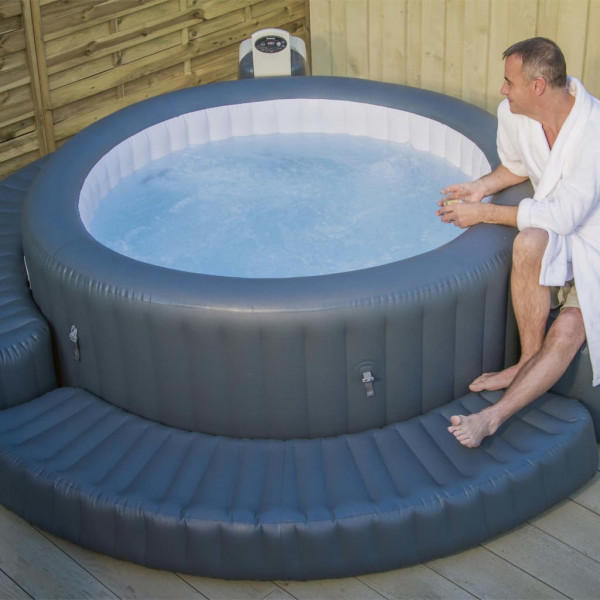 Bestway Lay-Z-Spa Borde inflable envolvente para hidromasaje redondo M 3