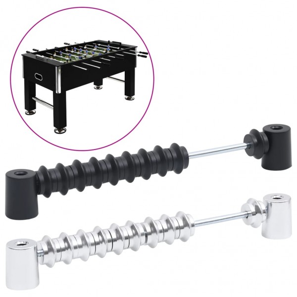 Marcadores de futbolín 2 unidades negro y plateado D