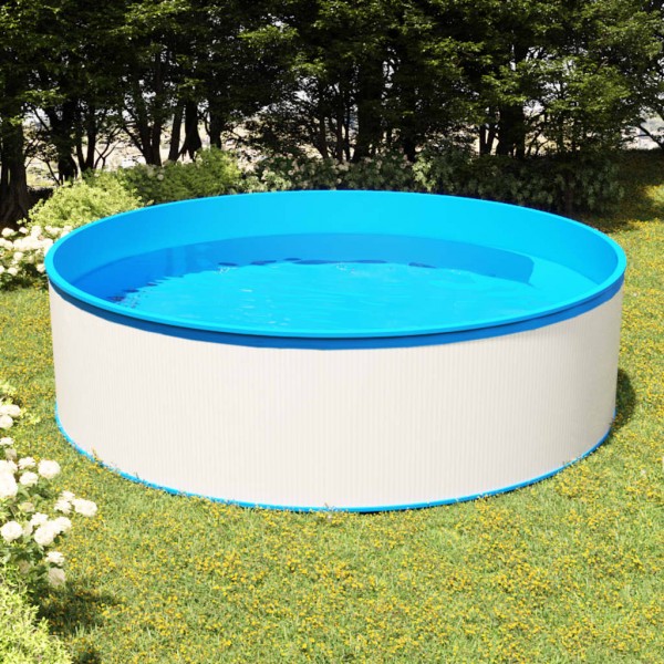 Piscina de chapoteo blanca 350x90 cm M 5