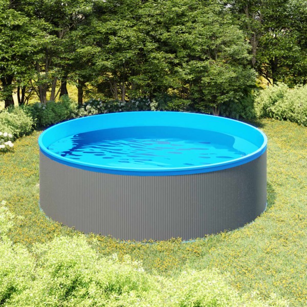 Piscina de chapoteo gris 350x90 cm M 5
