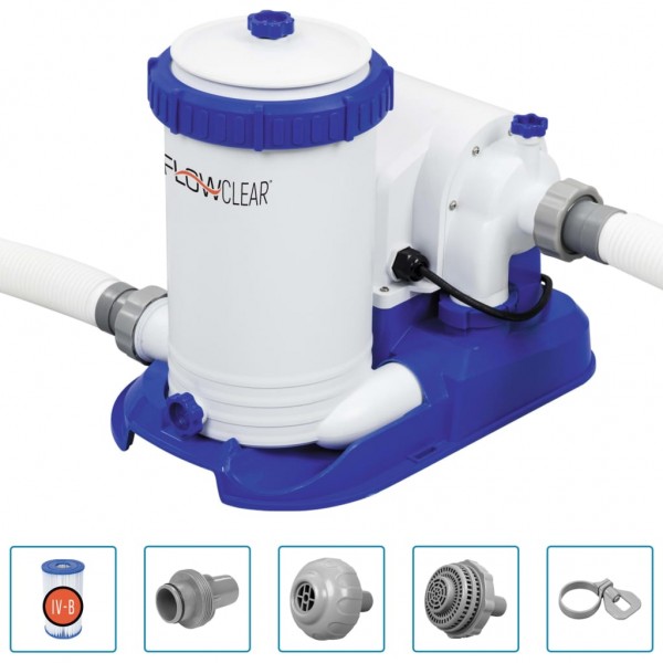 Bestway Bomba de filtro de piscina Flowclear Skimatic 9463 L/h D