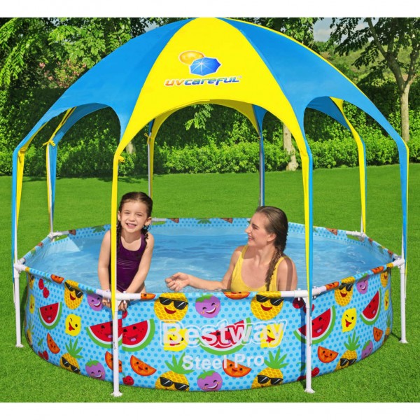 Bestway Piscina acima do solo infantil Steel Pro UV Careful 244x51 cm M 3