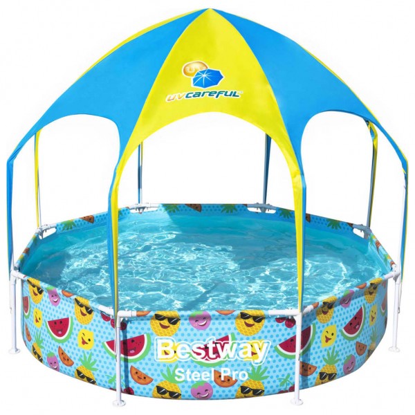 Bestway Piscina elevada para niños Steel Pro UV Careful 244x51 cm D