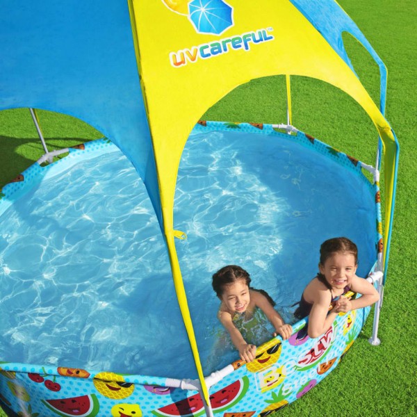 Bestway Piscina acima do solo infantil Steel Pro UV Careful 244x51 cm M 5