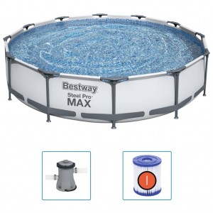 Bestway Piscina de acero Pro MAX 366x76 cm H