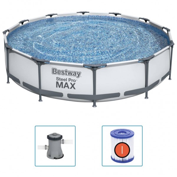 Bestway Piscina de acero Pro MAX 366x76 cm M 2