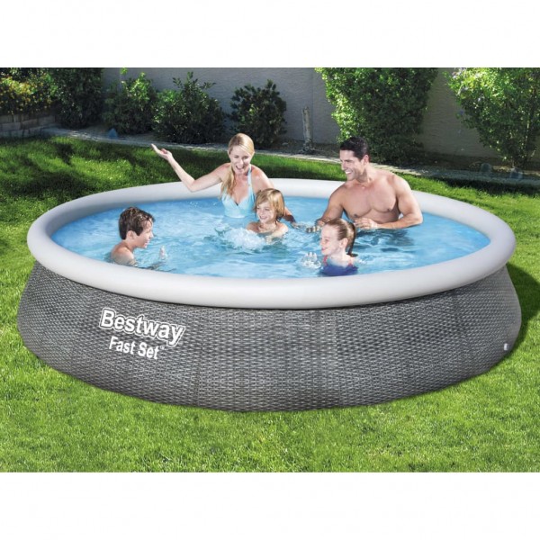 Bestway Conjunto piscina insuflável Fast Set com bomba 396x84 cm M 5