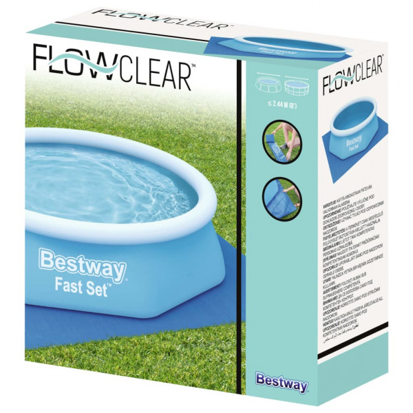 Bestway Cubierta de suelo para piscina Flowclear 274x274 cm M 2