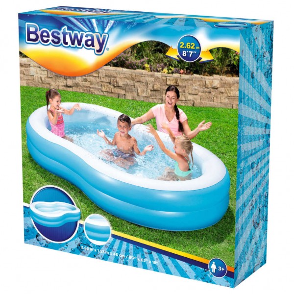 Bestway Piscina Big Lagoon Family 262x157x46 cm M 5